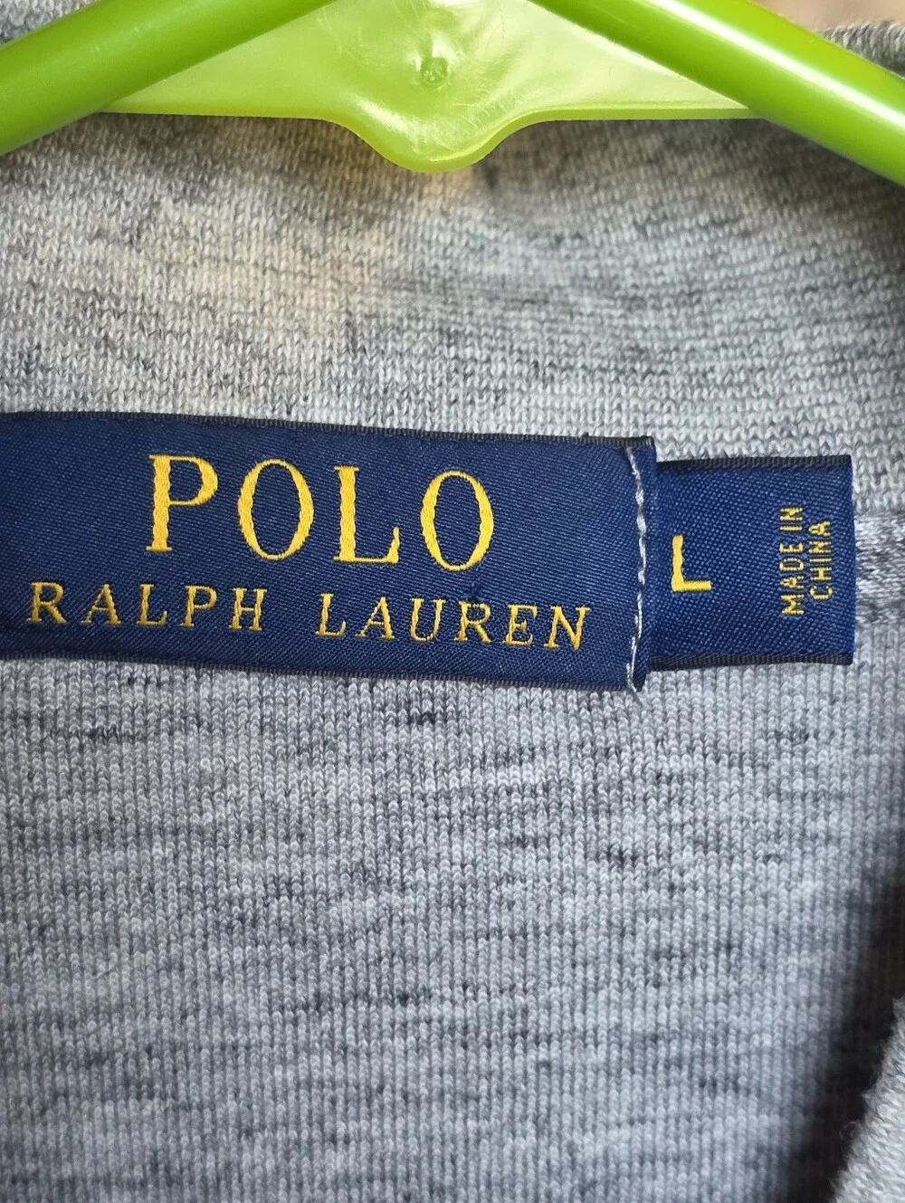 Polo by Ralph Lauren Light Grey Zip-Up Sweater Jacket